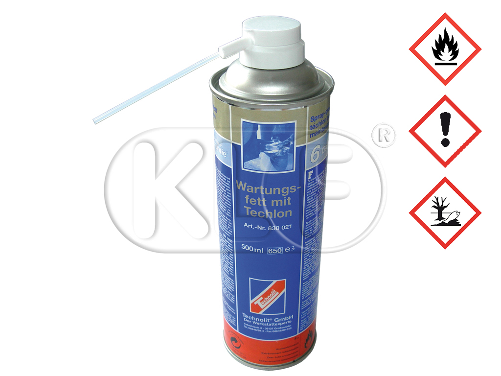 Wartungsspray, z.B. für Schiebedach, Tachowelle und Türscharnier, 500ml Sprühdose