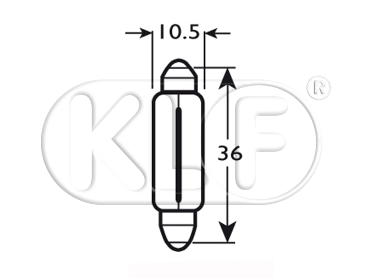 Bulb, 6 volt 5 W Bulb, 6 volt 5 W
