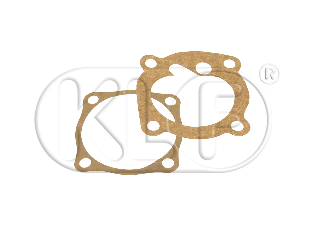 Gasket set for oil pump with inlet and outlet