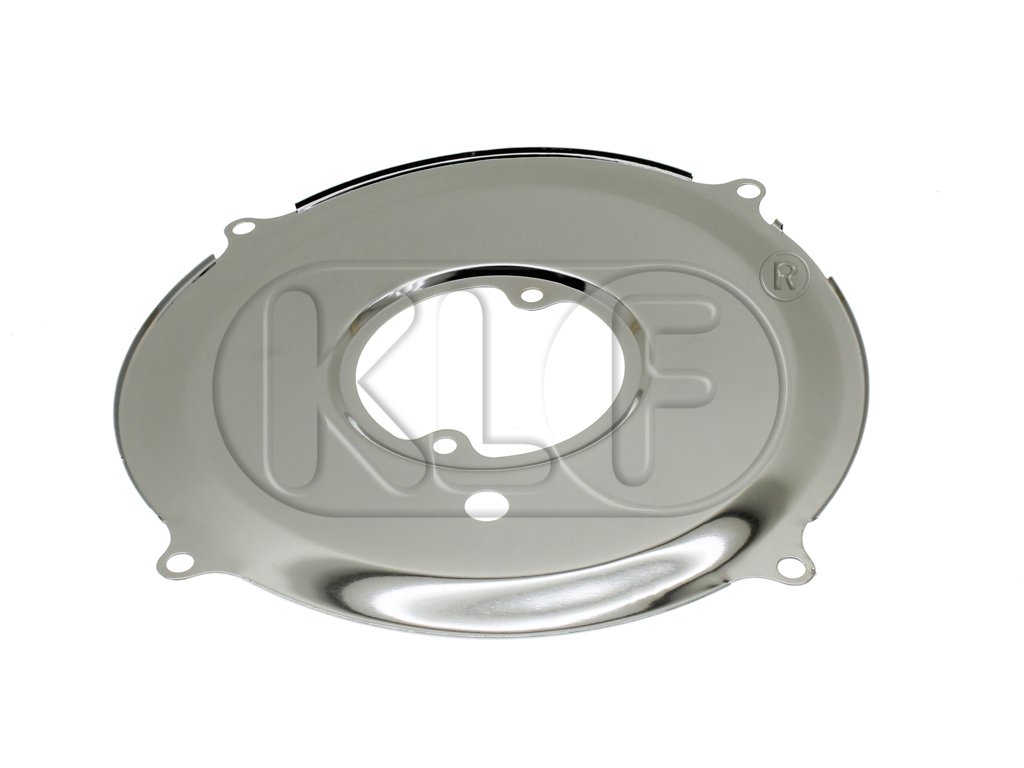 Alternator/Generator Backing Plate, chrome Alternator/Generator Backing Plate, chrome