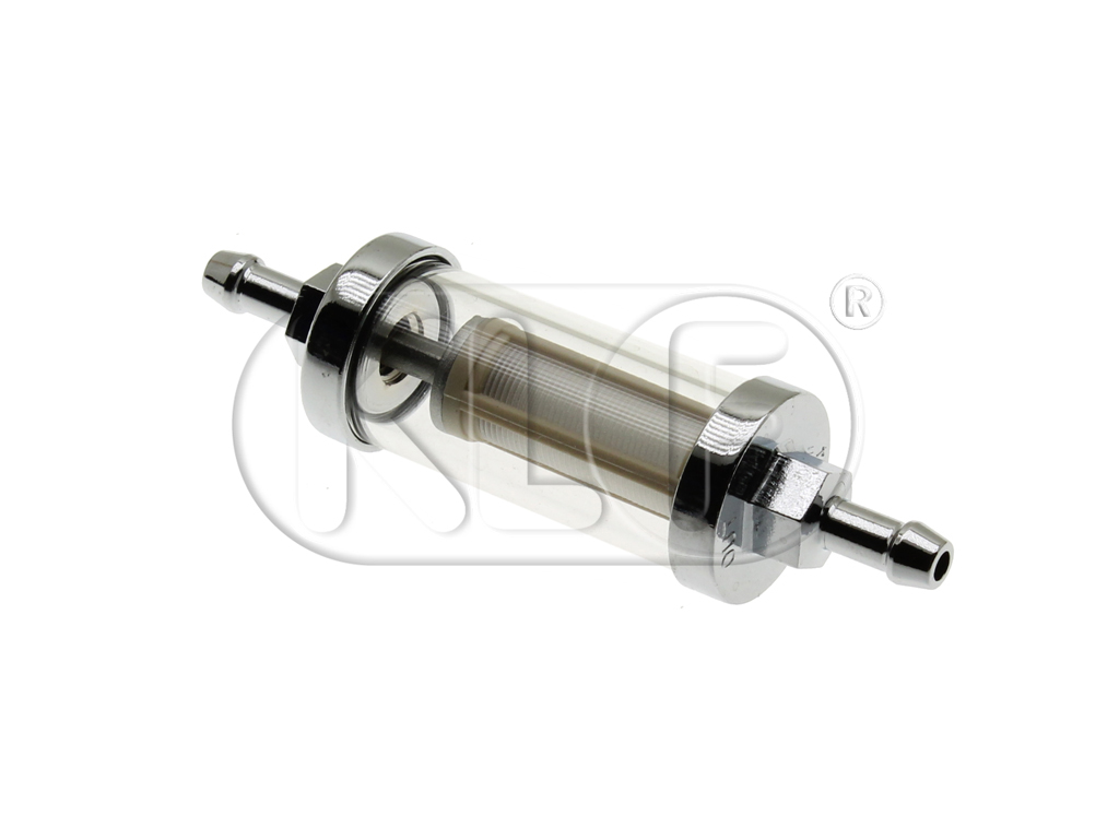 Fuel Filter, glass/chrome Fuel Filter, glass/chrome