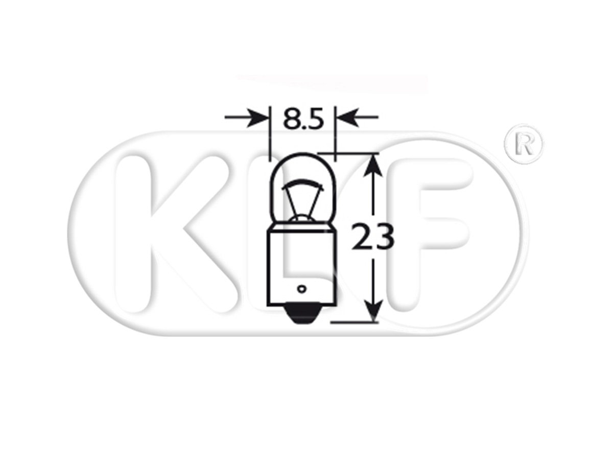 Bulb, 6 volt 4 W Bulb, 6 volt 4 W