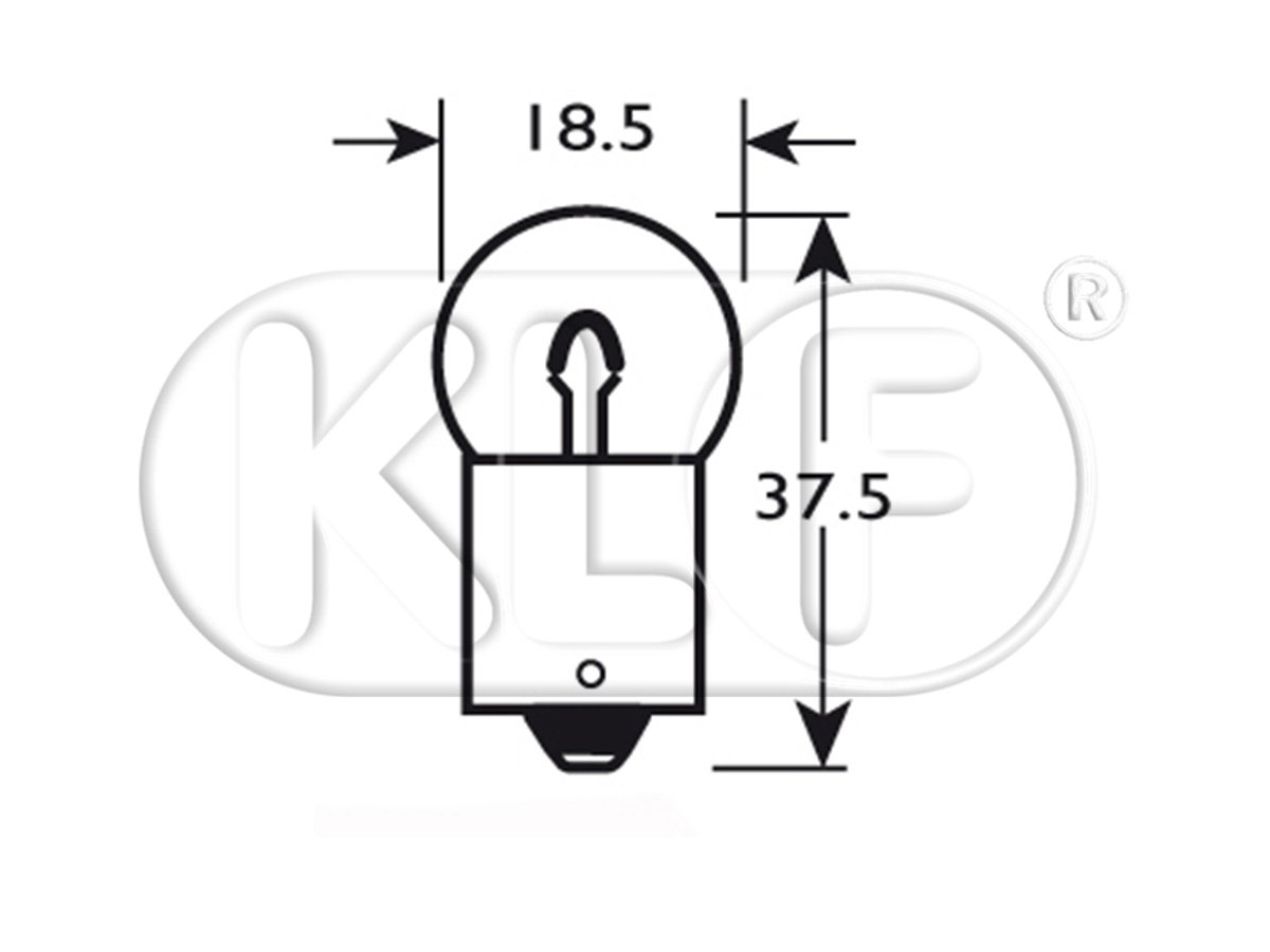 Bulb, 6 volt 10 W Bulb, 6 volt 10 W