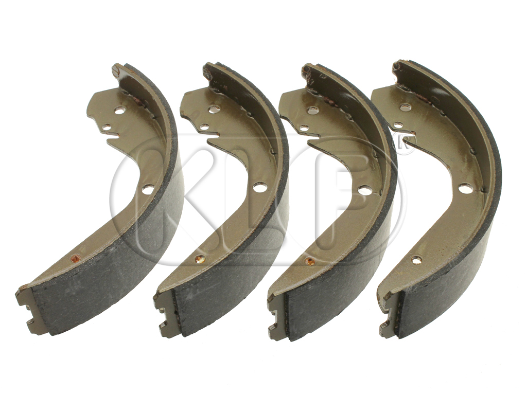Bremsbacken, vorne, nur 1302/1303, ab Bj. 08/70 (45mm), Satz (4 Stück) Bremsbacken, vorne, nur 1302/1303, ab Bj. 08/70 (45mm), Satz (4 Stück)
