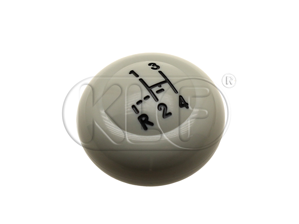 Shift Knob, grey, 10mm thread, shift pattern, year thru 07/60 Shift Knob, grey, 10mm thread, shift pattern, year thru 07/60