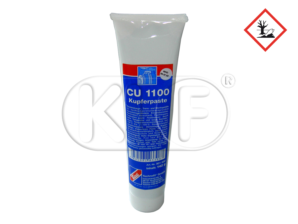 Kupferpaste, z.B. für Bremsbacken und Klötze, 140g Tube